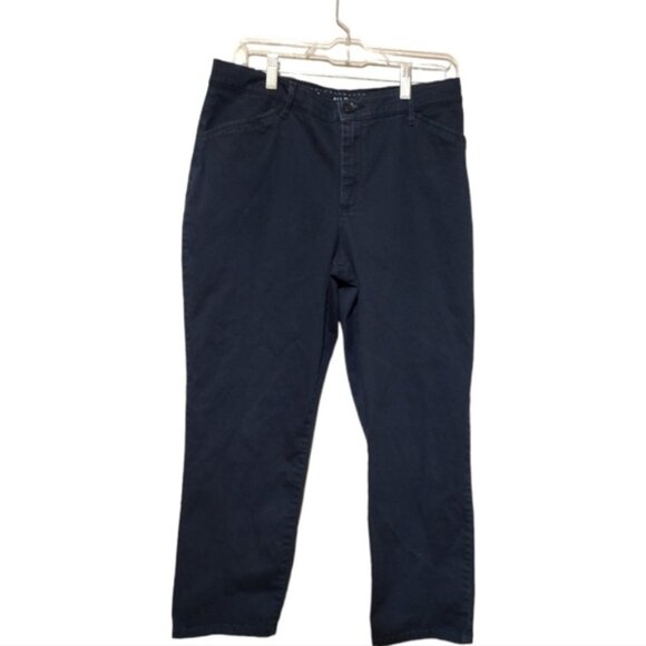 Women's Relaxed Fit Straight Leg Pant (All Day Pant) In Imperial Blue 12S Comfy! - Picture 1 of 16